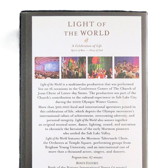 Vintage Olympic Winter Games “Light of the World” (2002) VHS - Picture 3 of 6